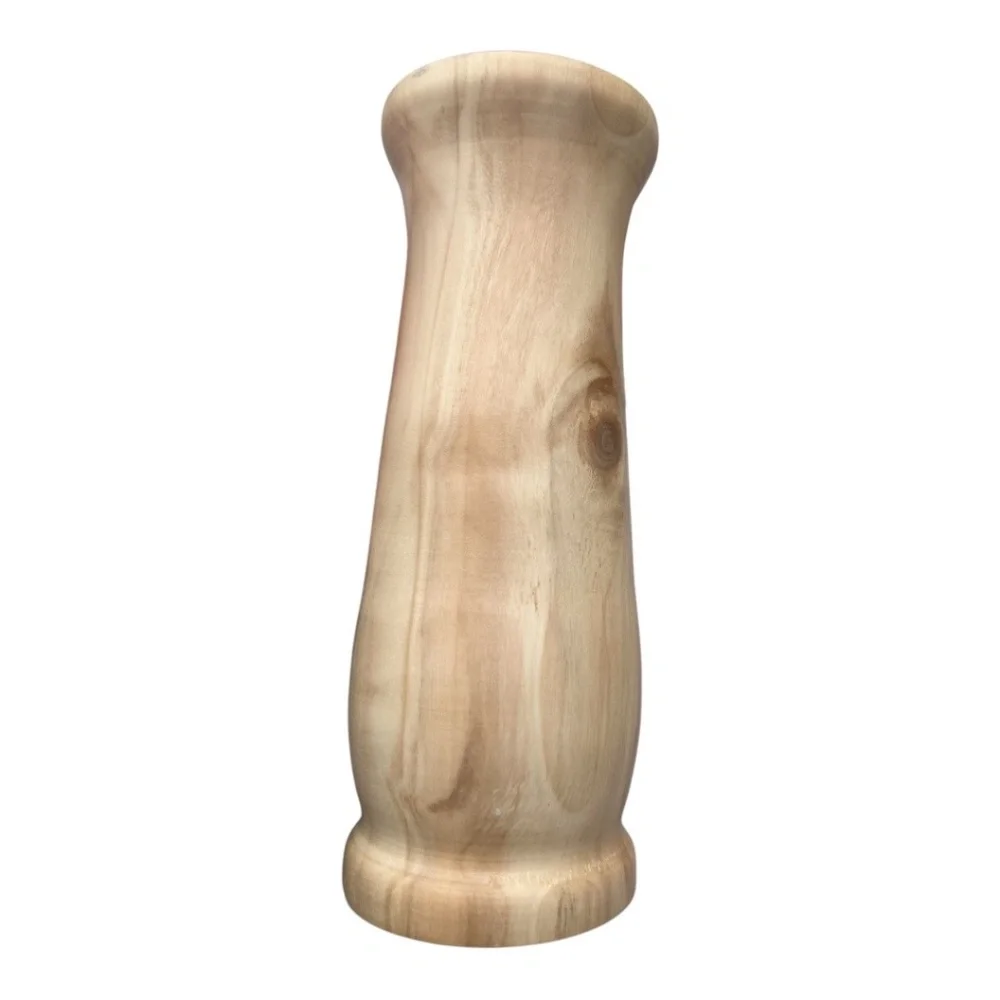Handcrafted Birch wood Vase 7.5” tall new